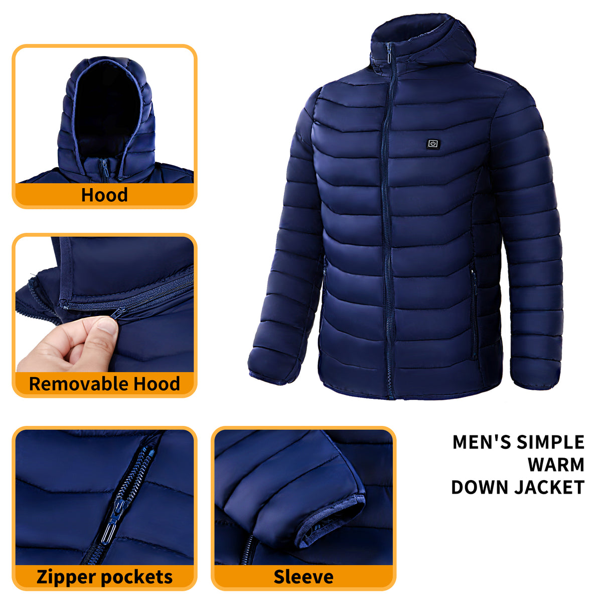 Static North heated puffer jacket