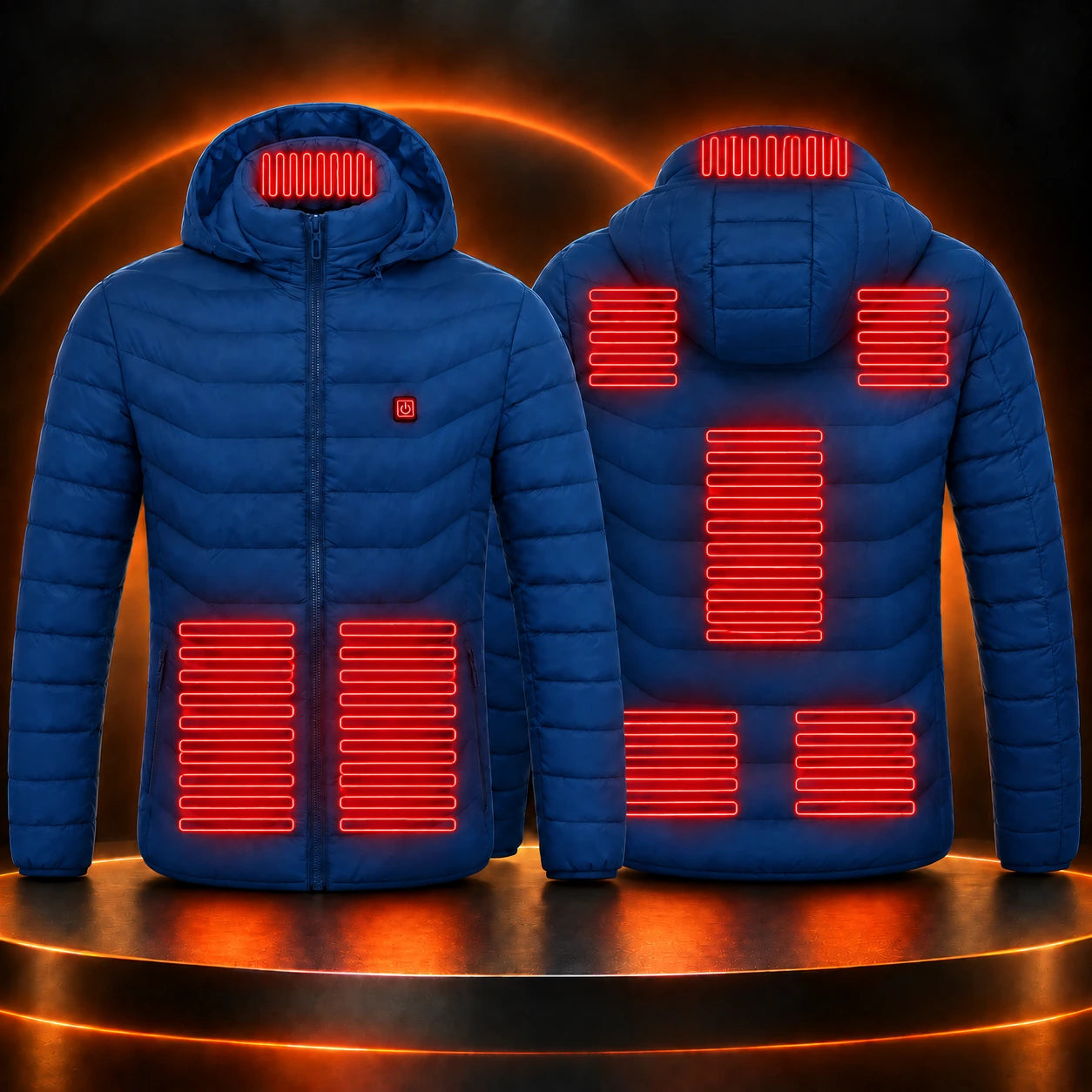 Static North jacket with red high-heat zones