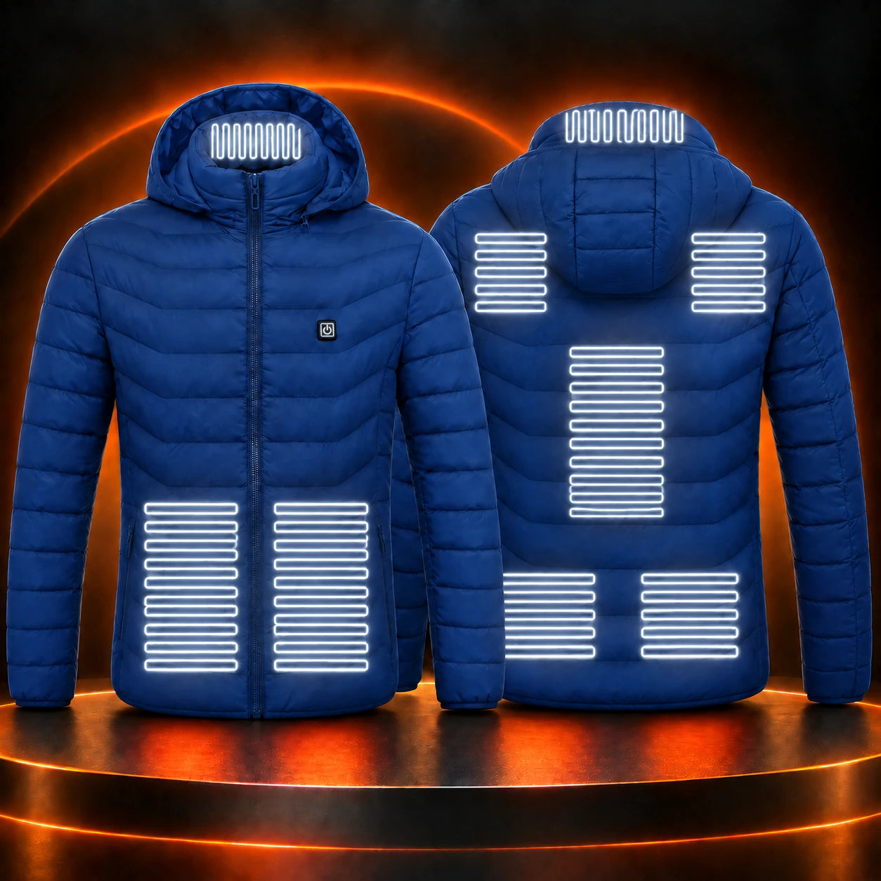Static North jacket with white medium-heat zones